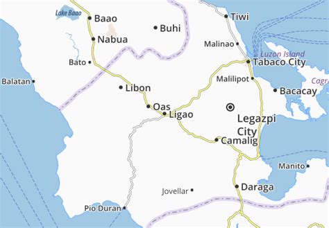 Ligao Map .